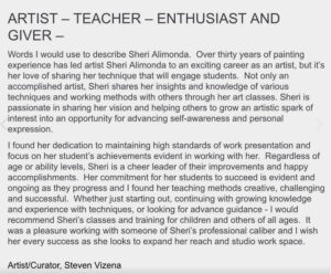 Artist, Teacher, Enthusiast and Giver
